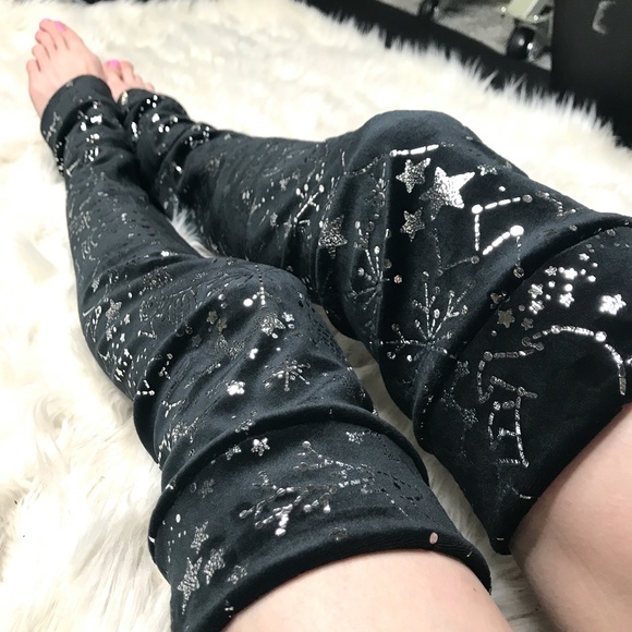 Gray Fox Soft Plush Fleece Leg Warmers Fur Lining Thermal Knee Socks Thigh Highs - Picture 11 of 14